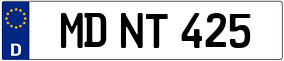 Trailer License Plate